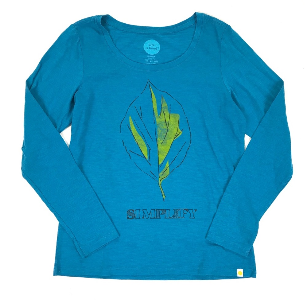 Life Is Good Long Sleeve Simplify Graphic T-Shirt